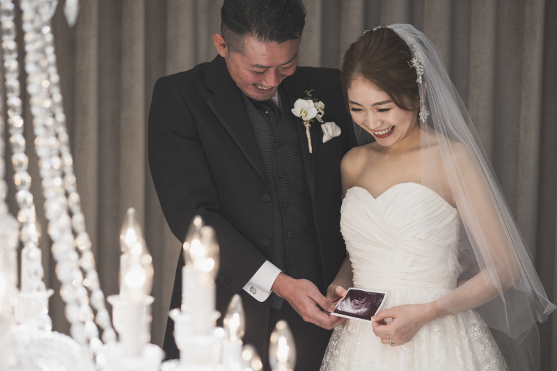 エコー写真と一緒に