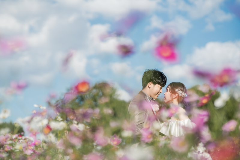 可愛いお花に囲まれて*