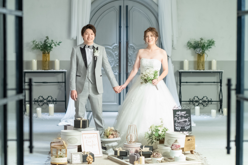 チャペル前での一コマ♡