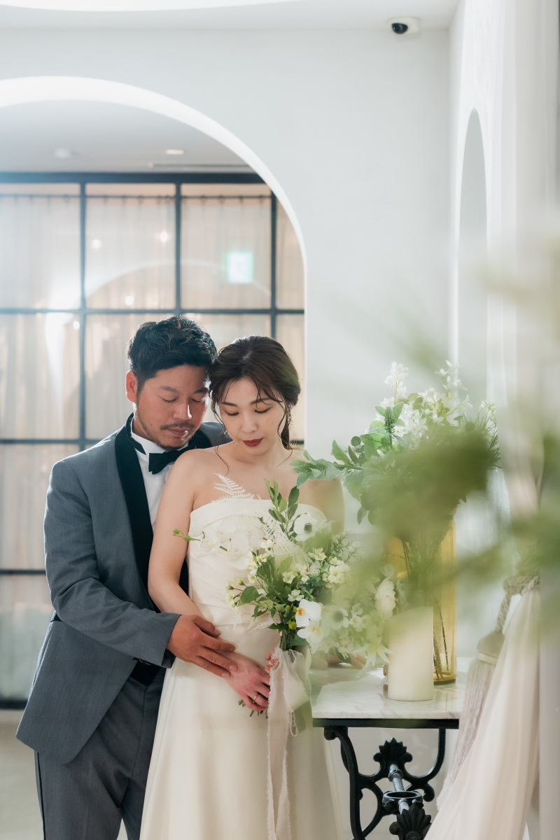 後ろからハグショット♡