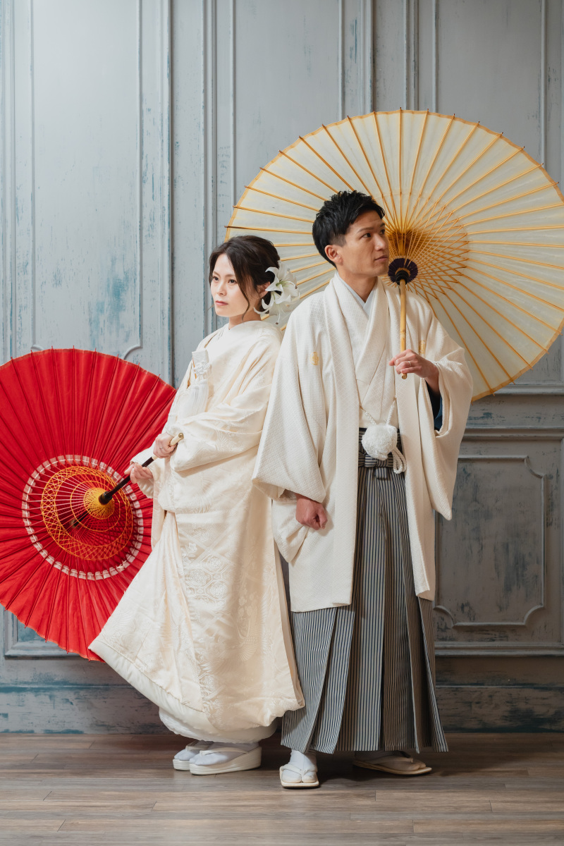 番傘でカッコよく