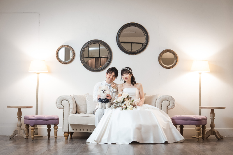 わんちゃんと一緒に館内撮影＊