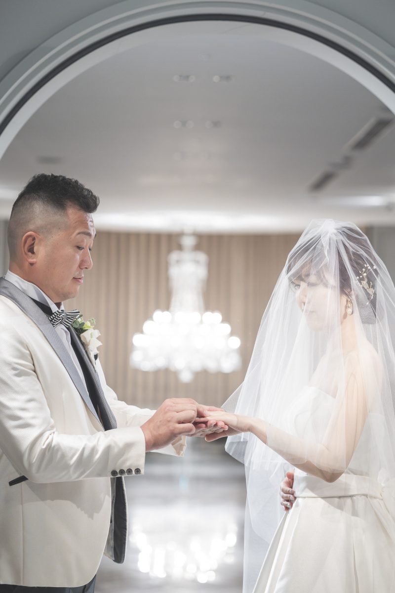 チャペルの扉前で・・・