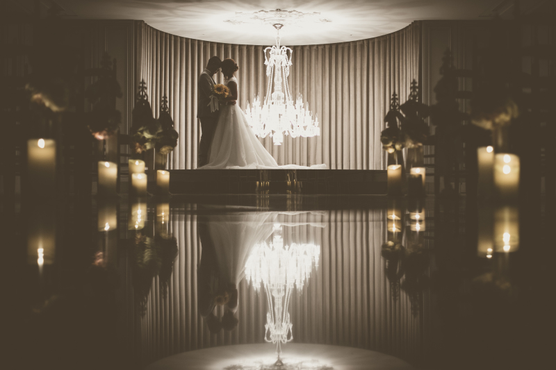 館内では幻想的な雰囲気で♡