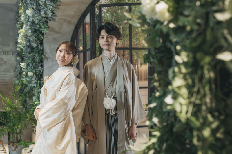 和装から撮影スタート♪