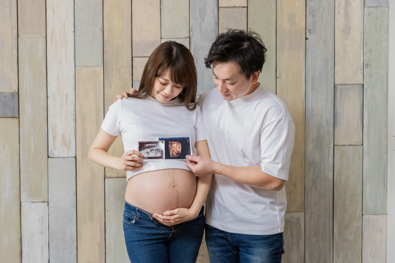 エコー写真と一緒に