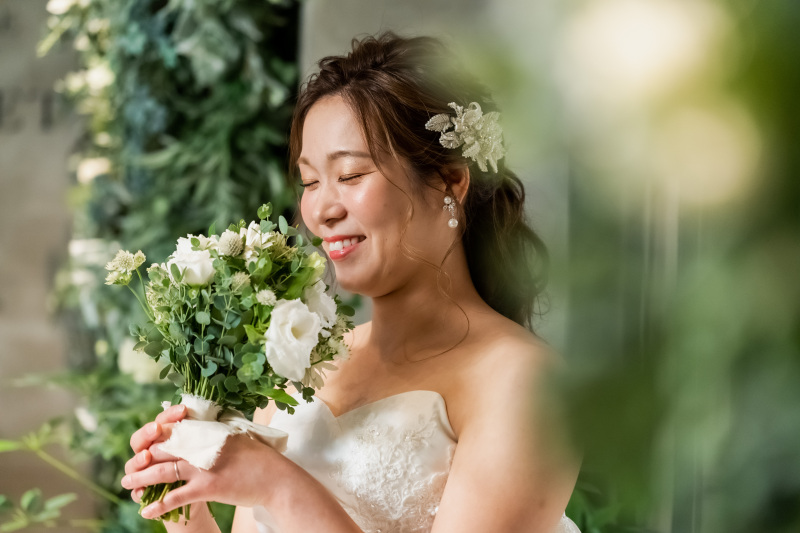 ブーケと一緒に