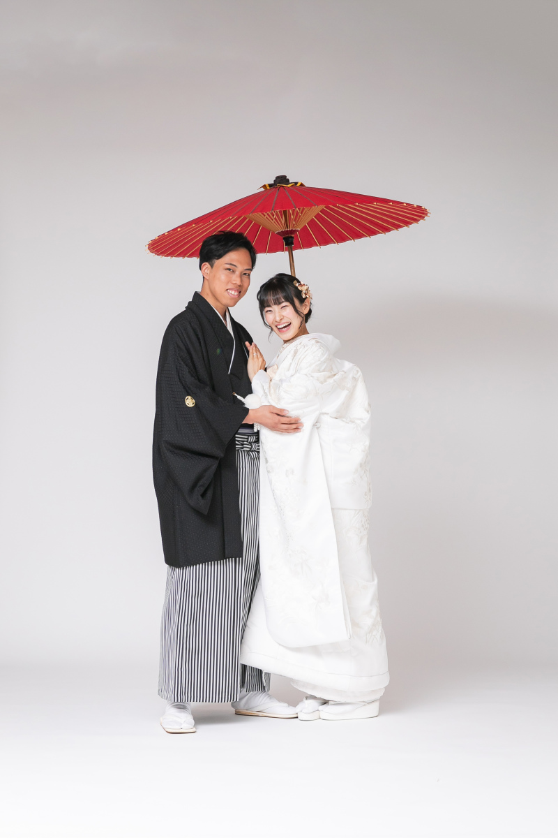 和装おふたりショット