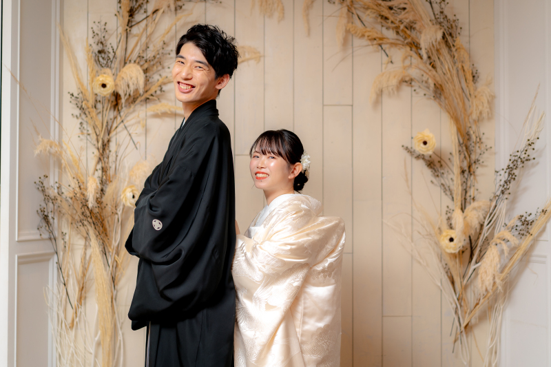 和装に咲く幸せの笑顔