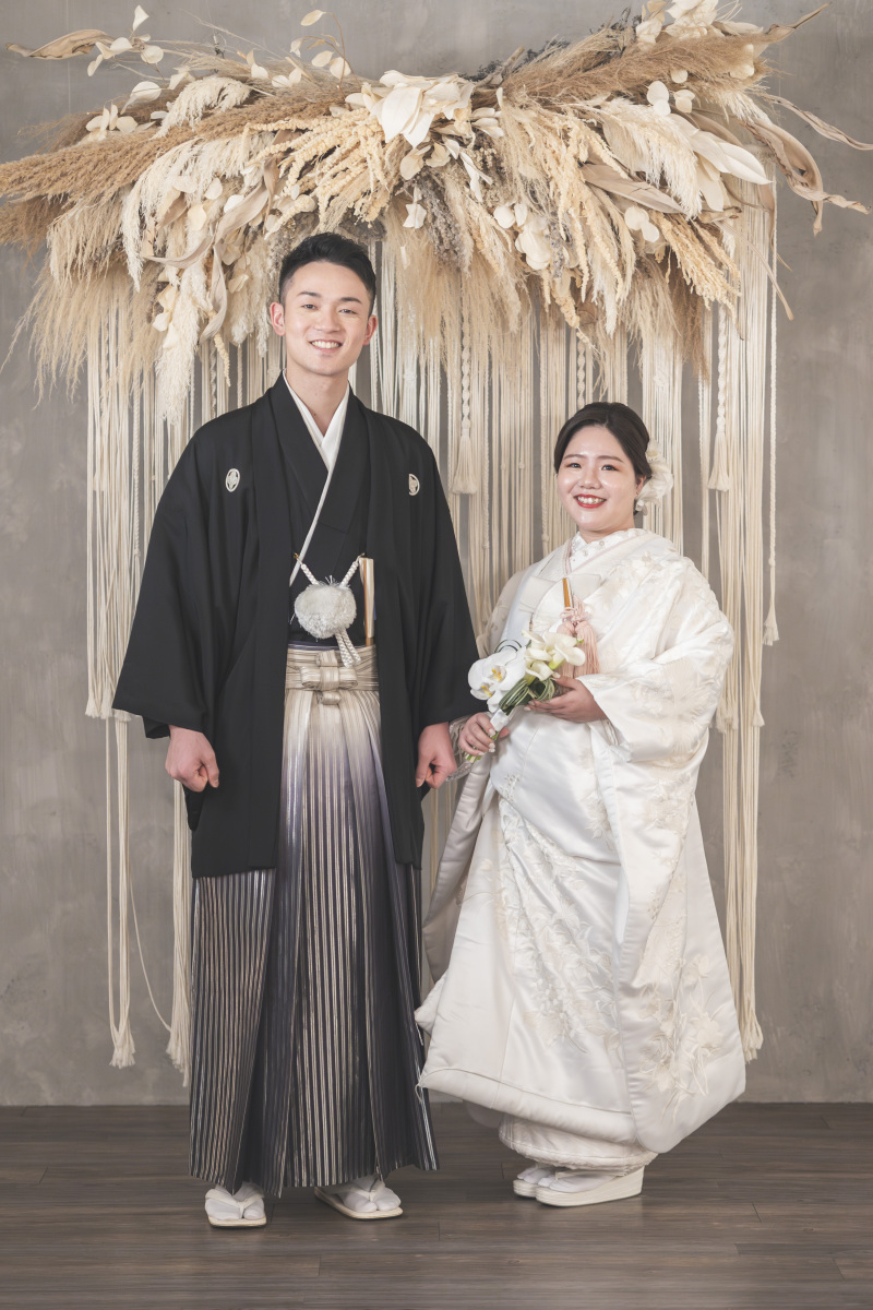和装にも合うフォトブースをご用意しております♡