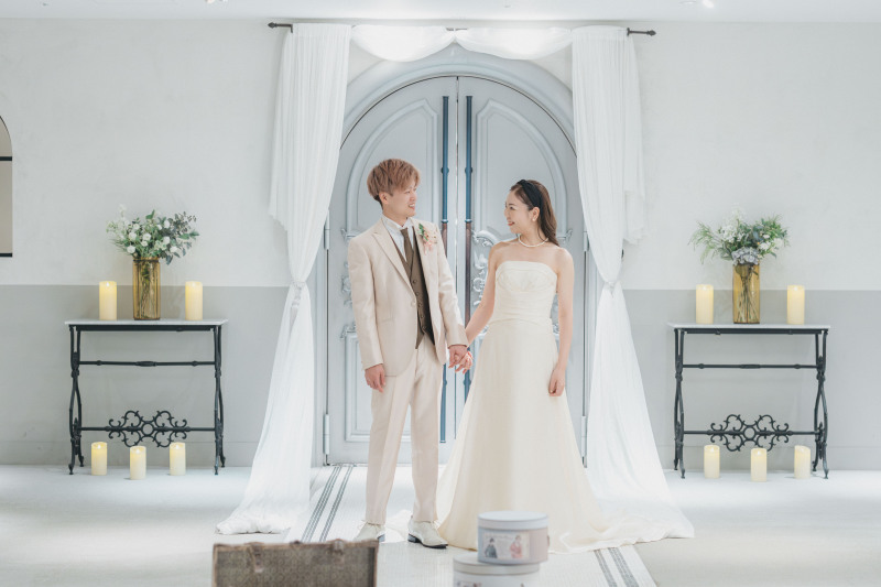 チャペル扉前で♡