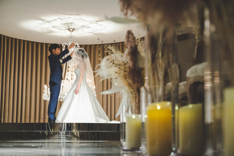 最後はベールアップ