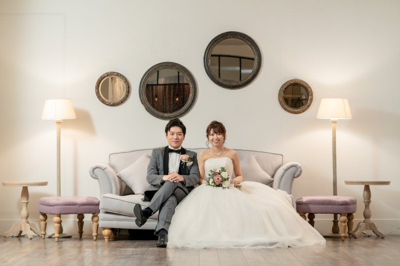 ソファでゆったり撮影スタート！