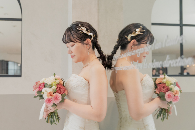 鏡ごしショット