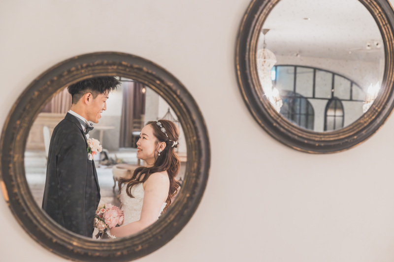 鏡ごしショット