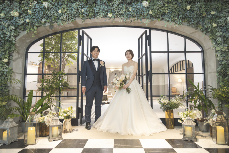 エントランスにて