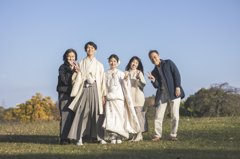 ご家族も無事撮影現場に到着