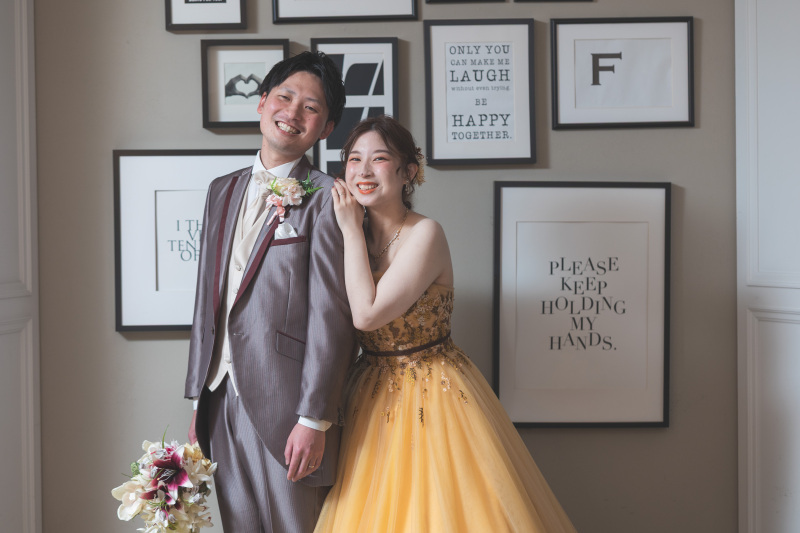 結婚式では撮影できなかったフォトブースを満喫！
