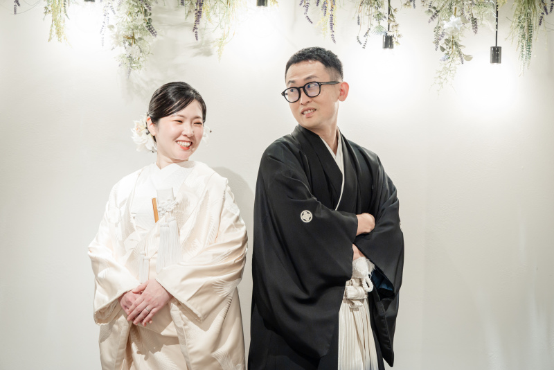 新婦様のお色直しが結び、撮影第二弾スタート✦