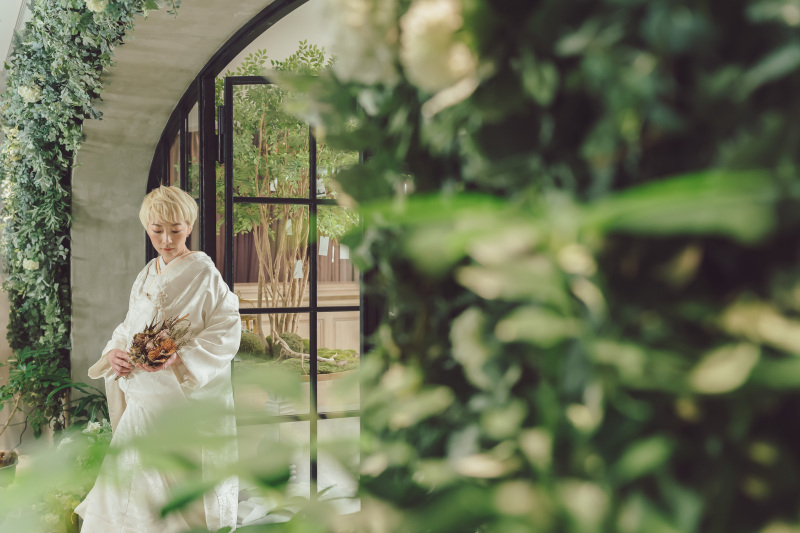 グリーンに囲まれて