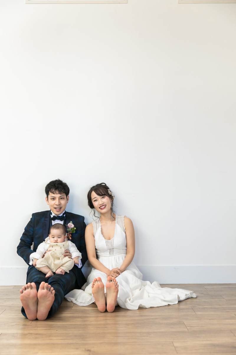 シンプルなスタイルでお子様と一緒に♩