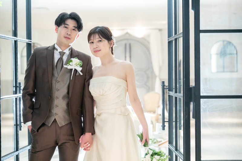 お二人の美しさを際立たせるシンプルなスタジオ撮影が叶う☆和装＆洋装フォト