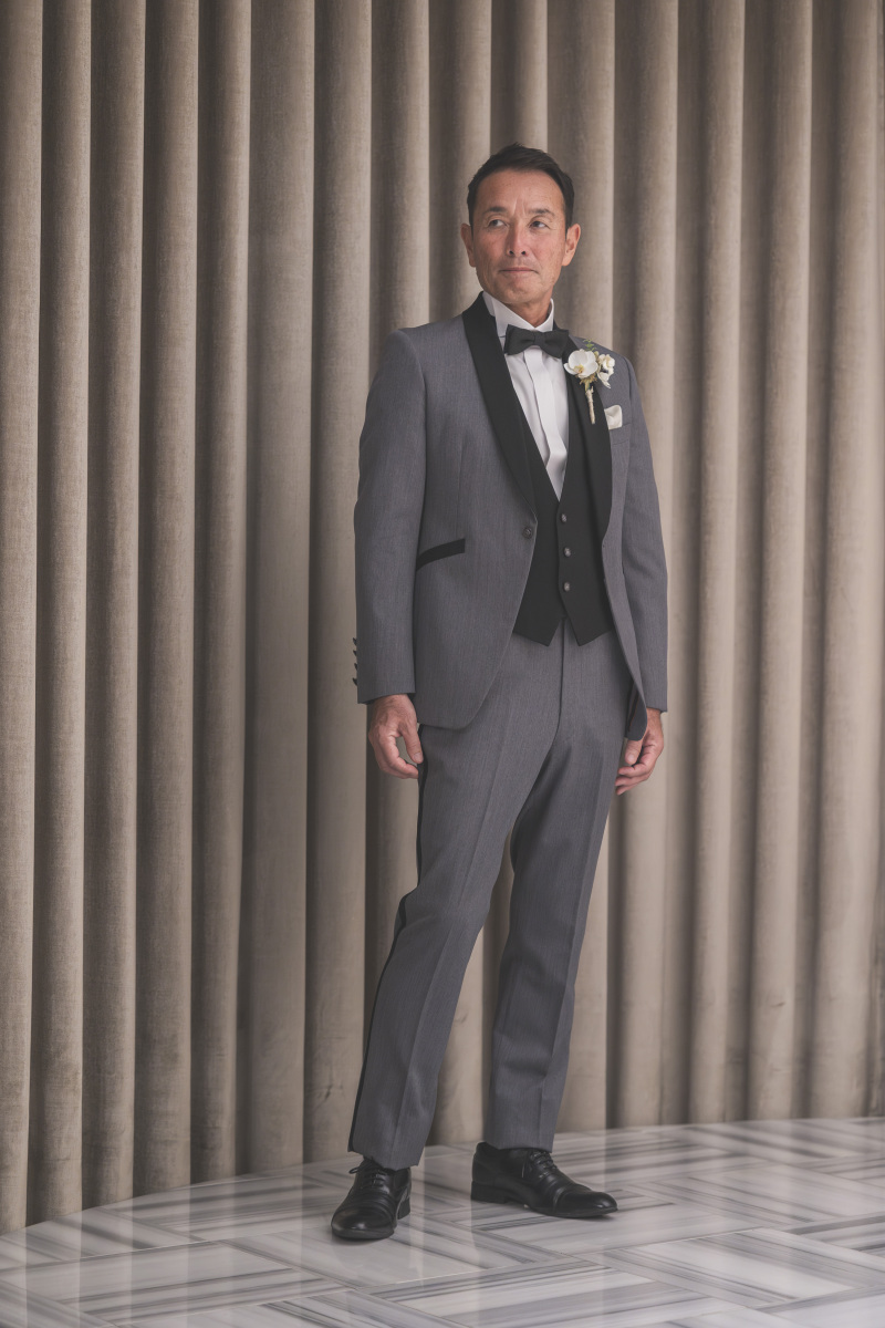 新郎様のソロカットも