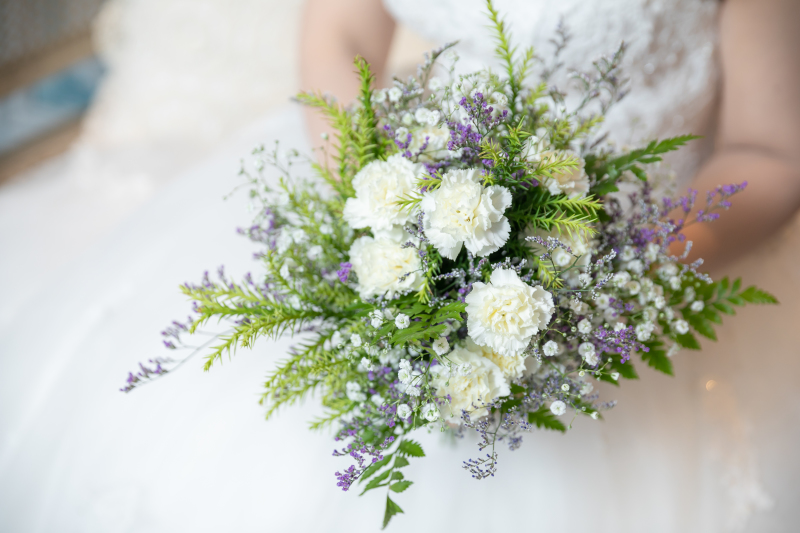 生花を使ったブーケ