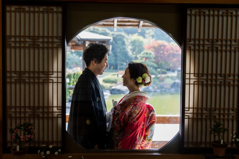 日本庭園が美しい大仙公園で撮影スタート♪ 