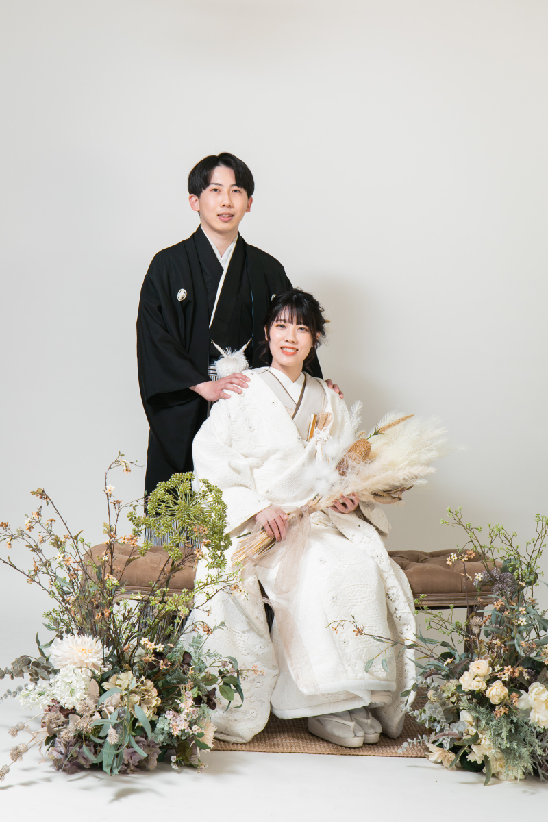 まずは、和装から撮影スタート!