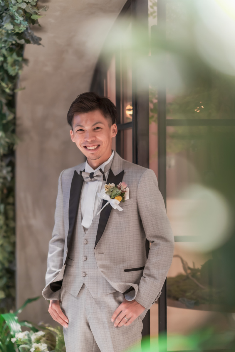 新郎様のソロショットも