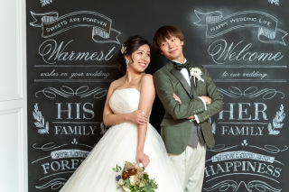 館内のフォトブース貸切☆洋装プラン