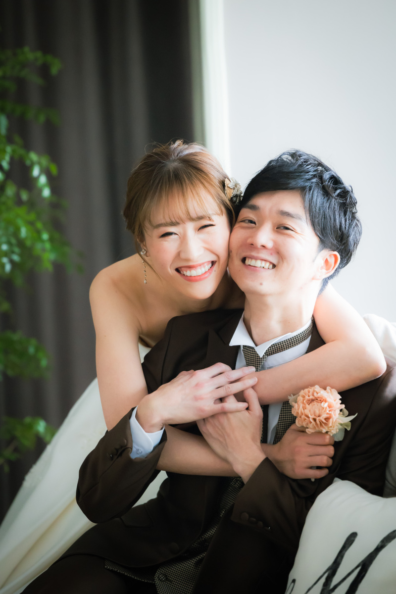 新婦様からハグ♡