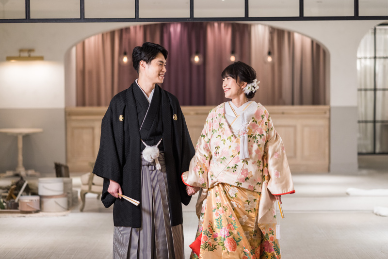 ご家族と共に挙式風撮影！和装洋装館内撮影♪
