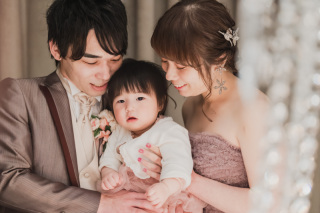 お子様と一緒に！館内洋装フォト＊