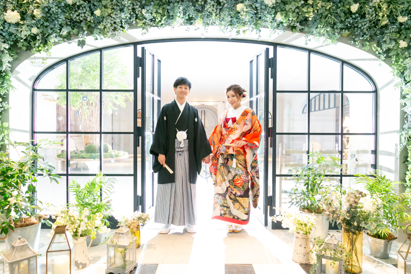 グリーンがいっぱいのエントランス