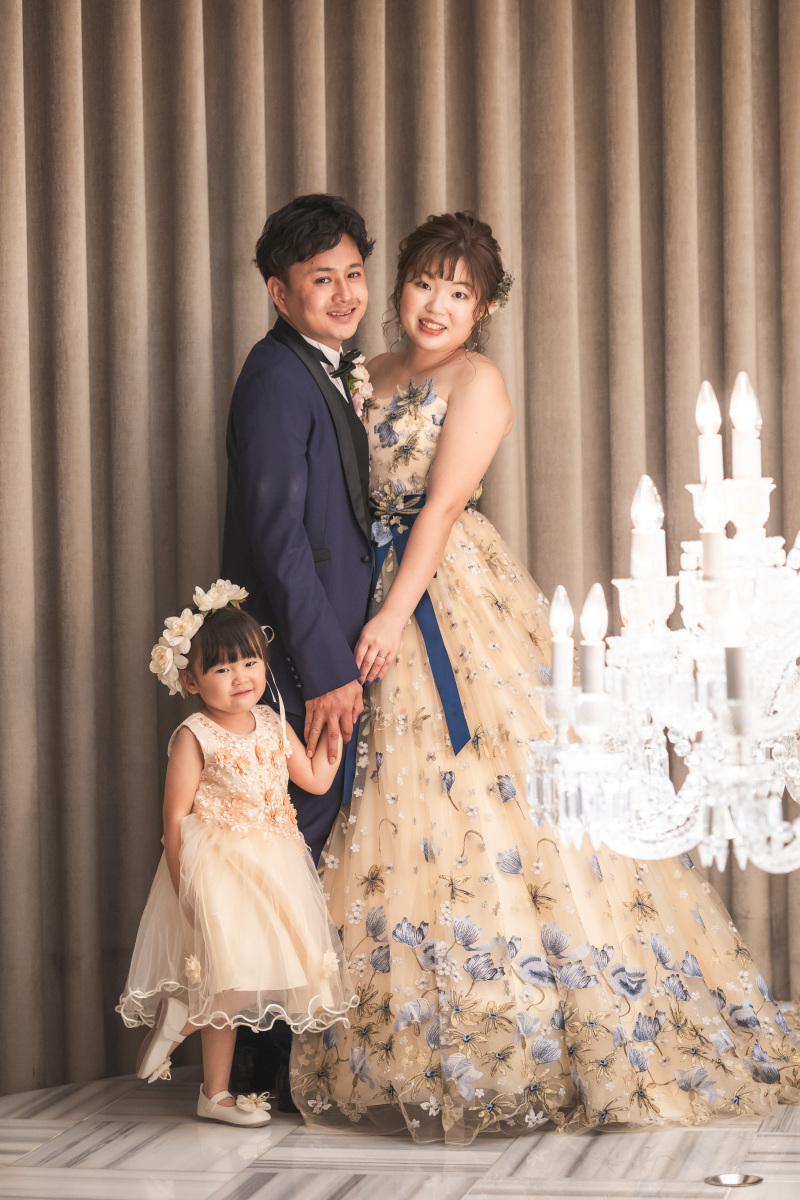 チャペルで家族写真♪