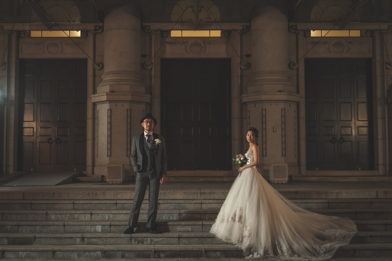 大階段で壮大な撮影に！