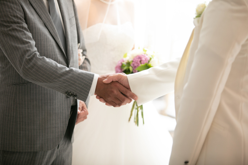 お父様から新郎様へ、、、♡