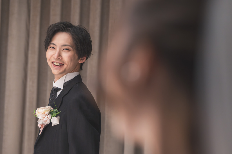 ご新郎様のソロショット♪