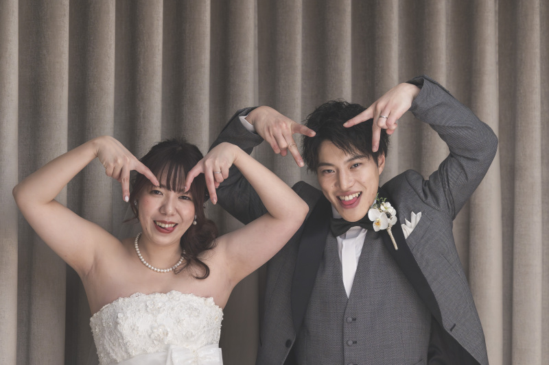 最後はお二人らしく♡