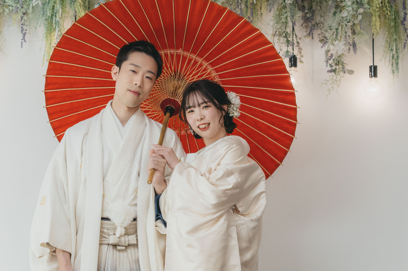 和装に合う小物と一緒に