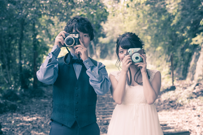 おふたりの趣味であるカメラを使って