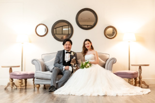 愛犬も一緒にスタジオ和洋撮影♪