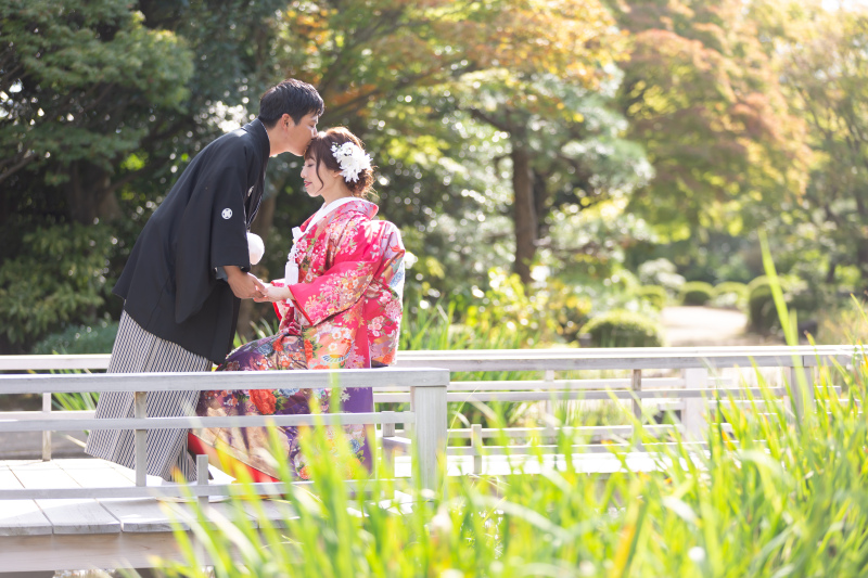 おでこにチュッ♪