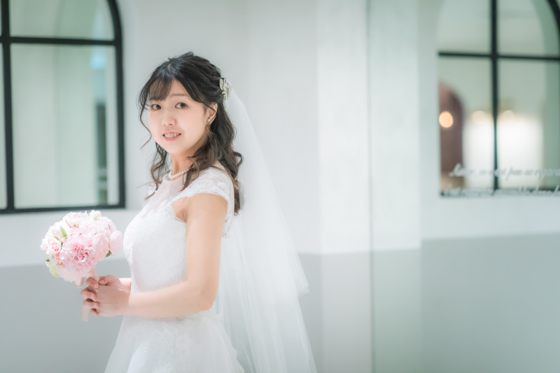 美しい新婦様のソロショットはマストショット!