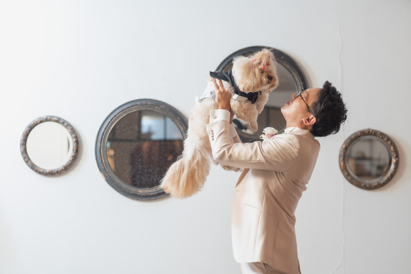 わんちゃんと一緒に