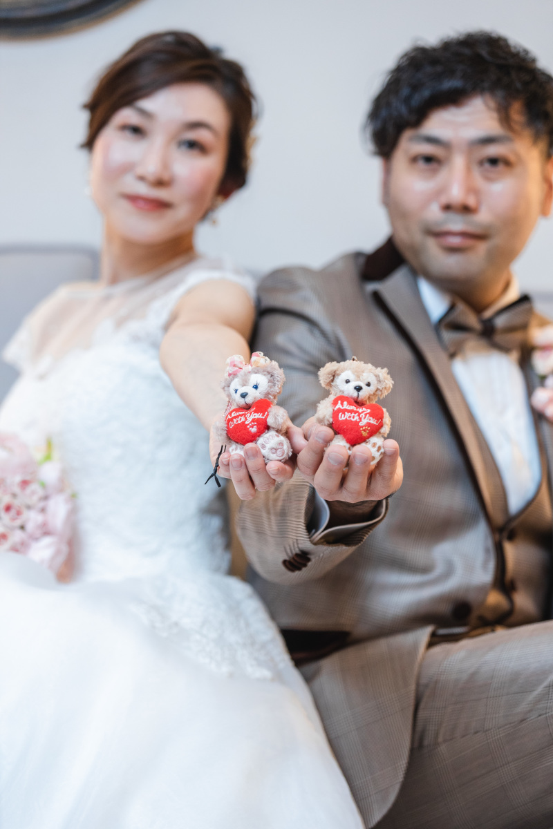 ぬいぐるみと一緒に