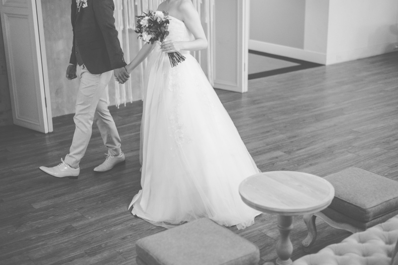 エスコートされて