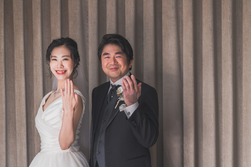 指輪のお披露目